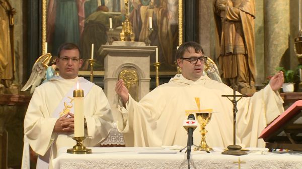 Szentmise a csornai premontrei templomban (2025-08-12)