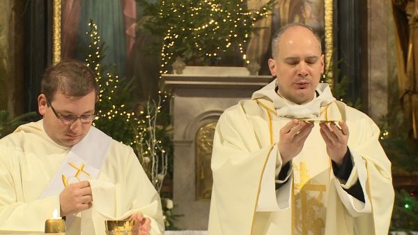 Szentmise a csornai premontrei templomban (2026-01-09)