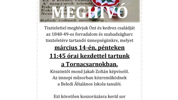 Tavaszi programok Beleden