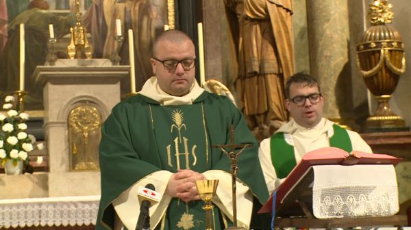 Szentmise a csornai premontrei templomban (2025-11-28)